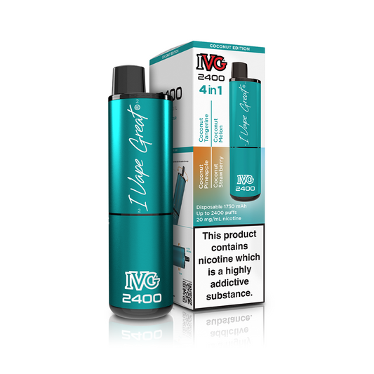IVG 2400 4 In 1 Multi Flavour Coconut Edition Vaporizers & Electronic Cigarettes IVG