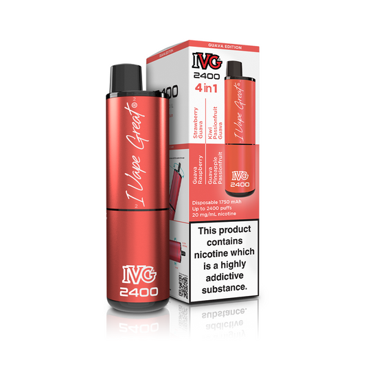 IVG 2400 4 In 1 Multi Flavour Guava Edition Vaporizers & Electronic Cigarettes IVG