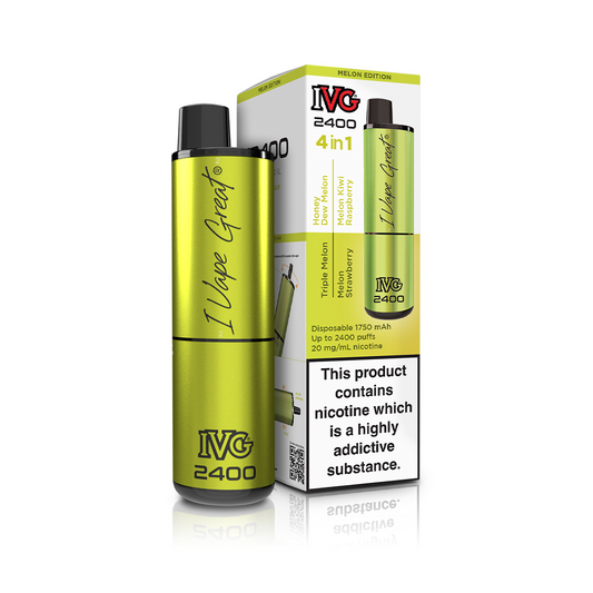 IVG 2400 4 In 1 Multi Flavour Melon Edition Vaporizers & Electronic Cigarettes IVG