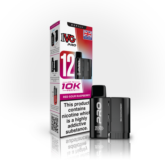 IVG Pro Red Sour Raspberry Refill Vaporizers & Electronic Cigarettes IVG
