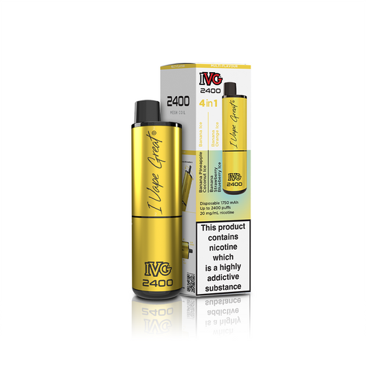 IVG 2400 4 IN 1 MULTI FLAVOUR BANANA EDITION  IVG