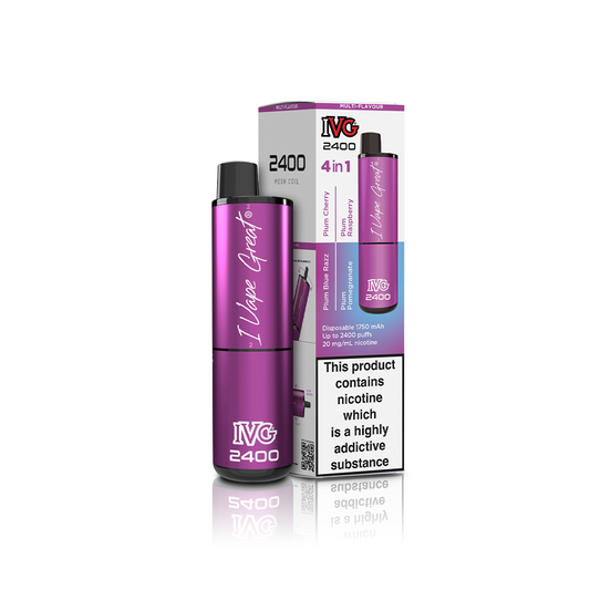 IVG 2400 4 IN 1 MULTI FLAVOUR PLUM EDITION  IVG