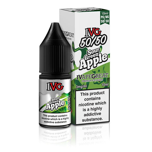 SOUR GREEN APPLE 50:50  I Vape Great