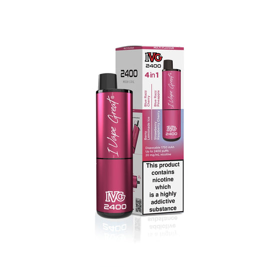 IVG 2400 4 IN 1 MULTI FLAVOUR  BERRY EDITION  IVG