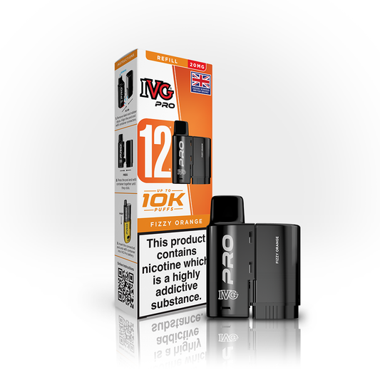 IVG PRO 12 Fizzy Orange Refill Pod Vaporizers & Electronic Cigarettes IVG