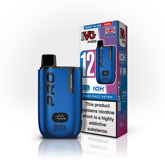 IVG PRO 12 Blue Razz Retro Starter Kit Vaporizers & Electronic Cigarettes IVG