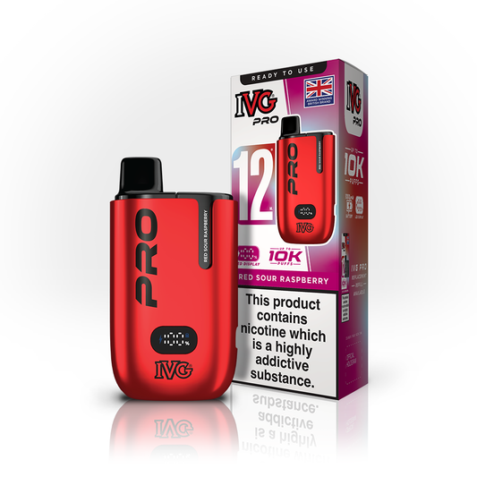 IVG PRO 12 Red Sour Raspberry Starter Kit Vaporizers & Electronic Cigarettes IVG