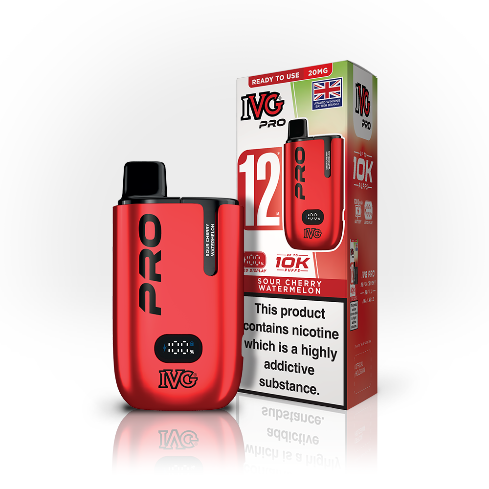 IVG PRO 12 Sour Cherry Watermelon Starter Kit Vaporizers & Electronic Cigarettes IVG