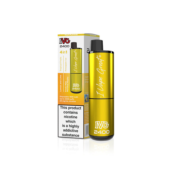 Shop IVG 2400 Multi Flavour Yellow Edition – IVG Ireland